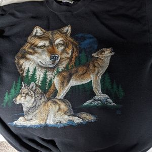 Wolf print sweatshirt